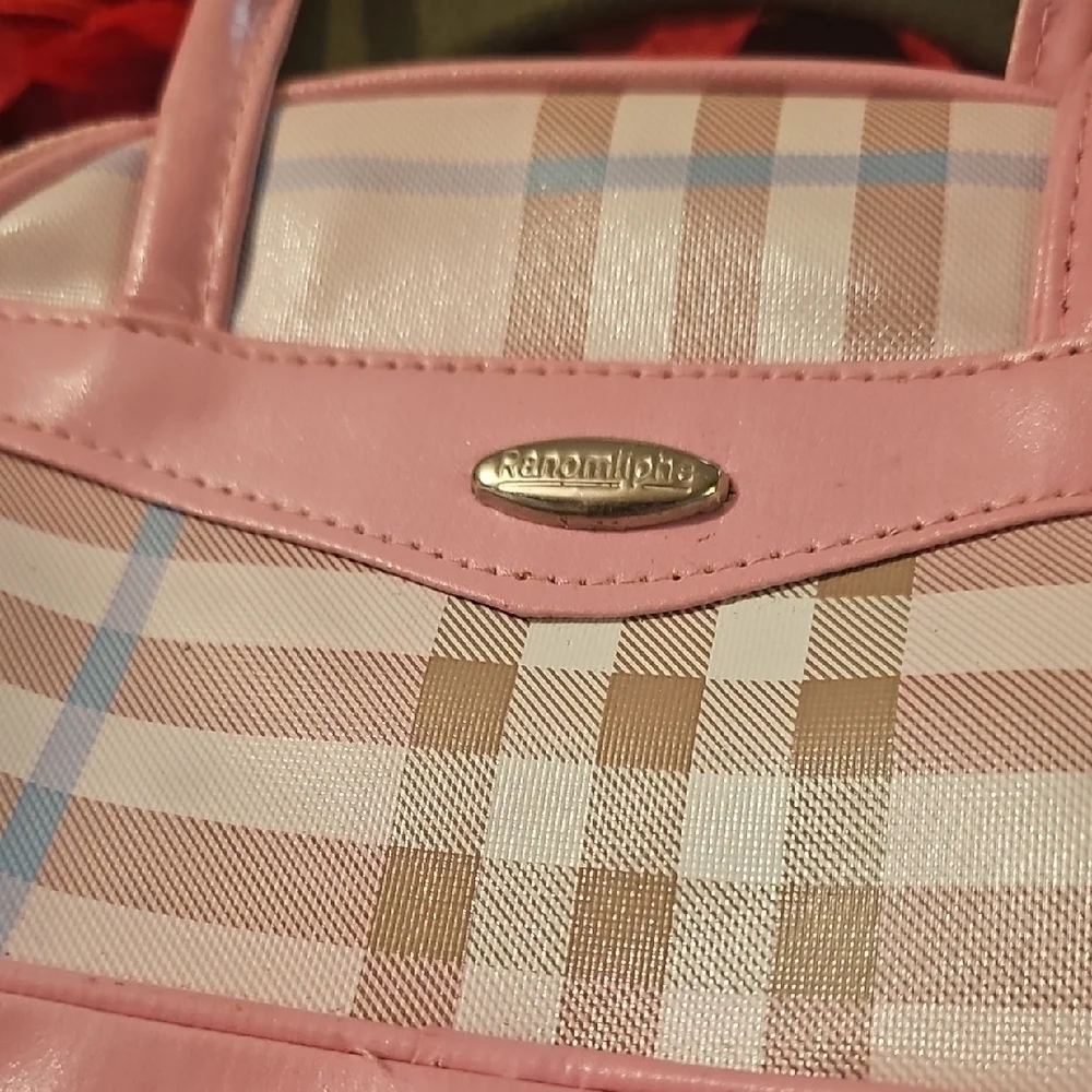 Girls Pink Plaid Mini Purse